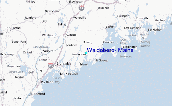 map of waldoboro maine Waldoboro Maine Tide Station Location Guide map of waldoboro maine