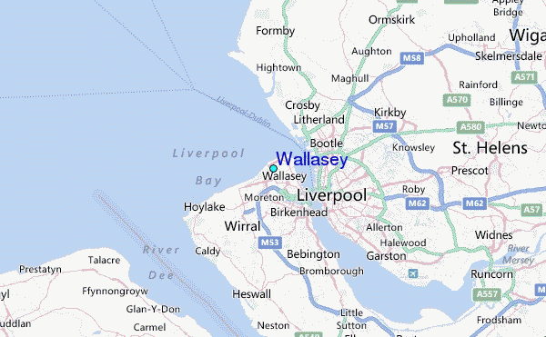 Wallasey Tide Station Location Map
