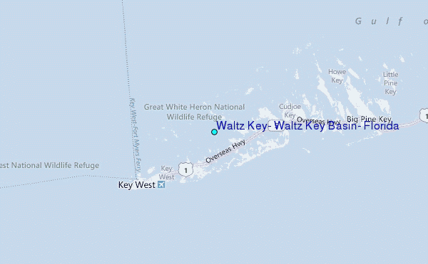 Waltz Key, Waltz Key Basin, Florida Tide Station Location Map