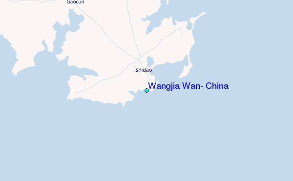 Wangjia Wan, China Tide Station Location Map
