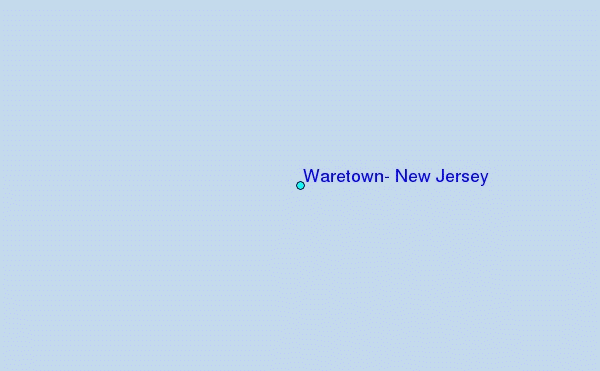 Waretown, New Jersey Tide Station Location Map