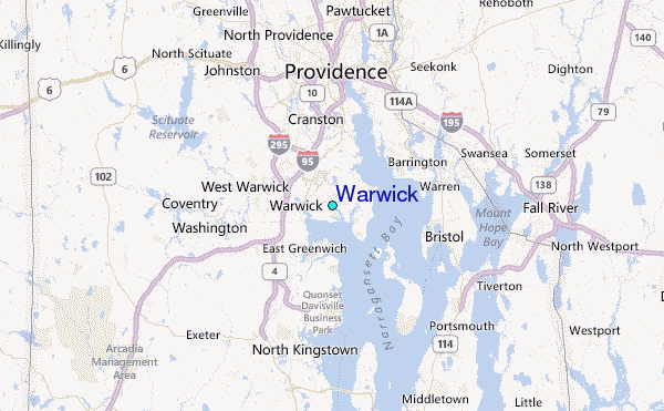 Warwick Tide Station Location Map