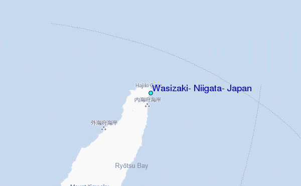 Wasizaki, Niigata, Japan Tide Station Location Map