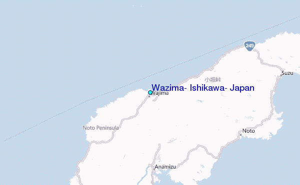 Wazima, Ishikawa, Japan Tide Station Location Map