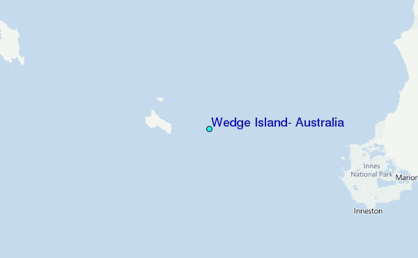 Wedge Island, Australia Tide Station Location Map