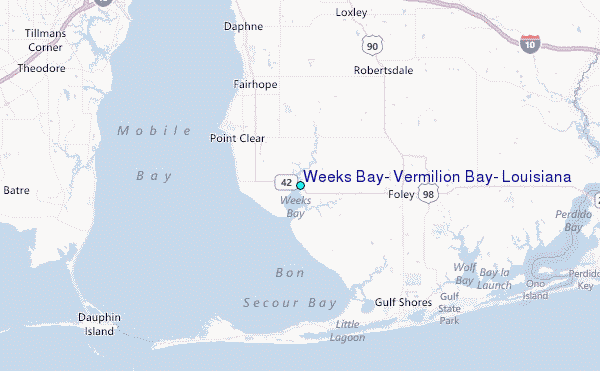 Weeks Bay Tide Chart