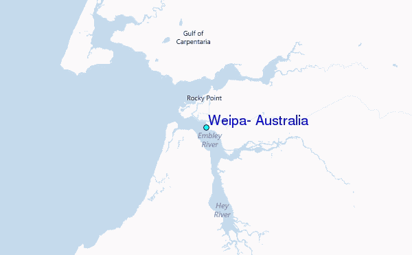 Weipa, Australia Tide Station Location Map