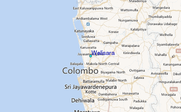 Welisara Tide Station Location Map