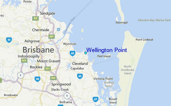 Wellington Point Tide Station Location Map