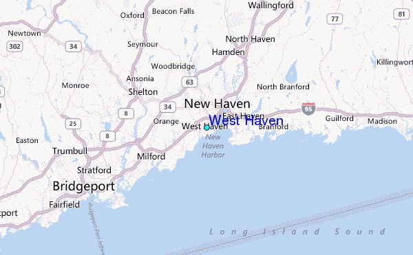 West Haven Tide Station Location Map