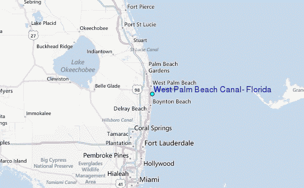 west palm beach canal, florida tide station location guide