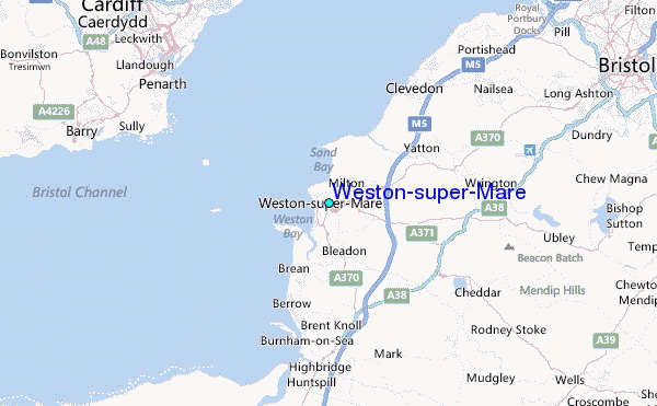 Weston-super-Mare Tide Station Location Map