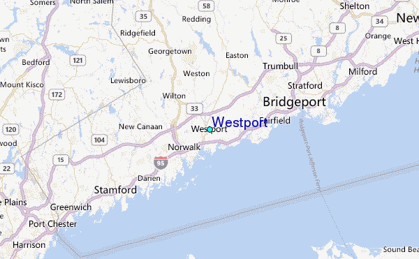 Westport Tide Station Location Map
