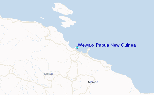 Wewak, Papua New Guinea Tide Station Location Map