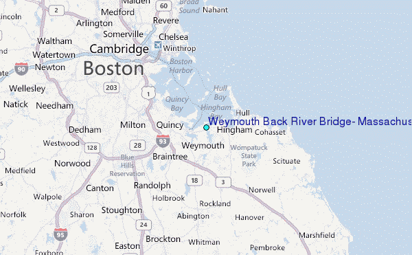 Weymouth Back River Tide Chart