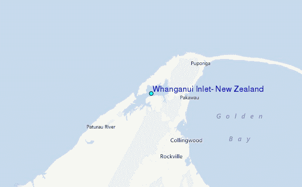 Whanganui Inlet, New Zealand Tide Station Location Map