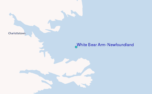 White Bear Arm, Newfoundland Tide Station Location Map
