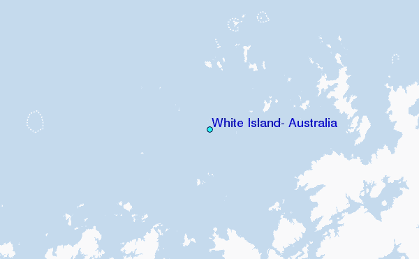 White Island, Australia Tide Station Location Map