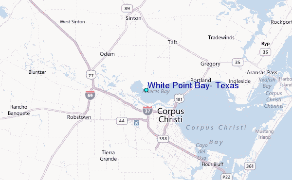 White Point Bay, Texas Tide Station Location Map