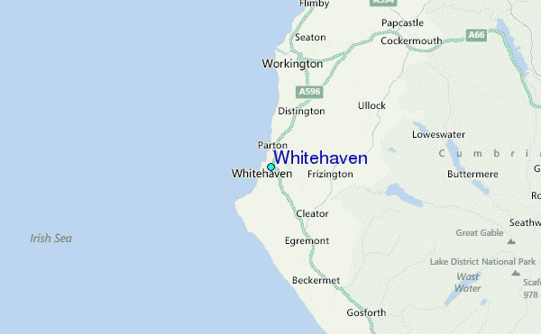 Whitehaven Tide Station Location Map