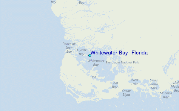 Whitewater Bay, Florida Tide Station Location Map