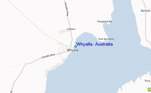 Whyalla, Australia Tide Station Location Map