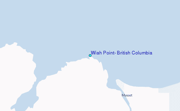 Wiah Point, British Columbia Tide Station Location Map