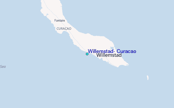 Willemstad, Curacao Tide Station Location Map