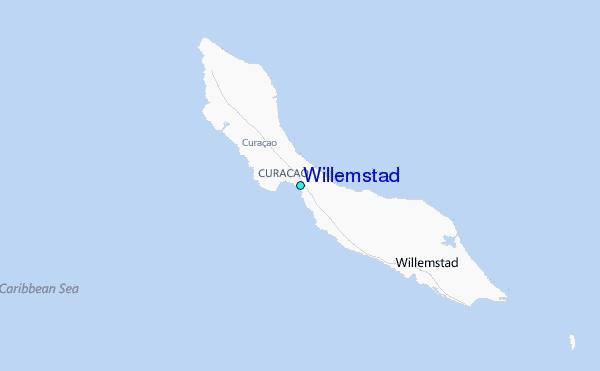 Willemstad Tide Station Location Map