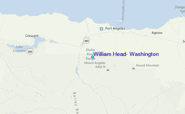 William Head, Washington Tide Station Location Map
