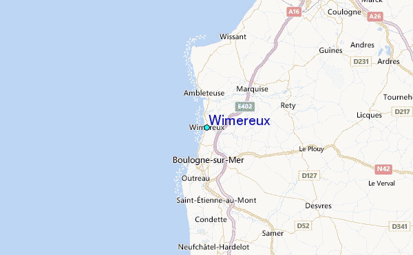 Wimereux Tide Station Location Map