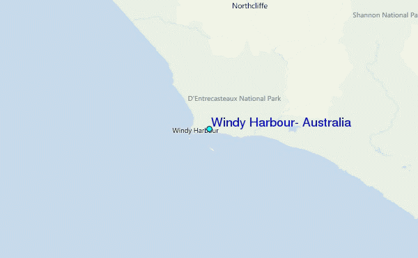 Windy Harbour, Australia Tide Station Location Map