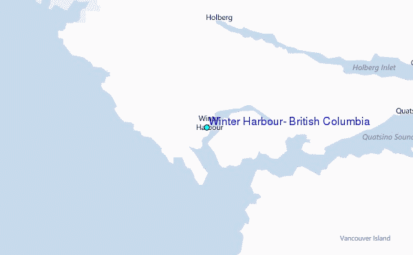 Winter Harbour, British Columbia Tide Station Location Map