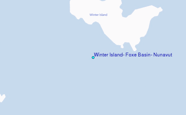 Winter Island, Foxe Basin, Nunavut Tide Station Location Map