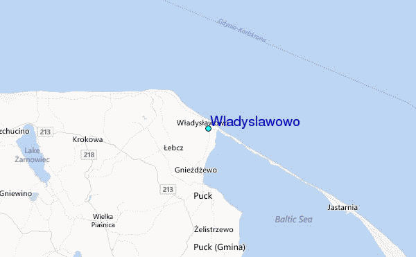 Wladyslawowo Tide Station Location Map