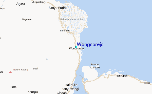 Wongsorejo Tide Station Location Map