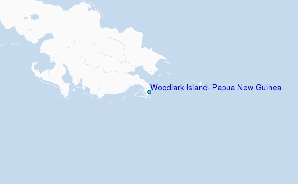 Woodlark Island, Papua New Guinea Tide Station Location Map