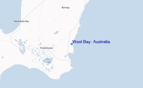 Wool Bay, Australia Tide Station Location Map