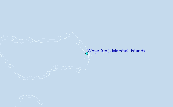 Wotje Atoll, Marshall Islands Tide Station Location Map