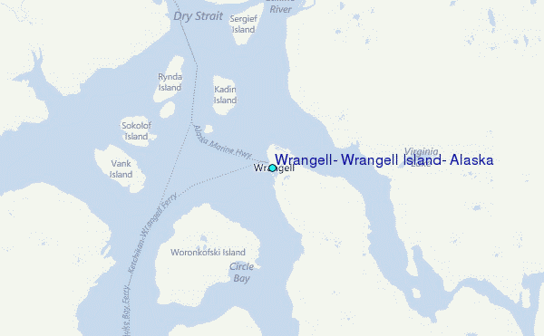Wrangell, Wrangell Island, Alaska Tide Station Location Map