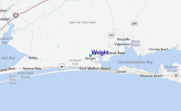 Wright Tide Station Location Map