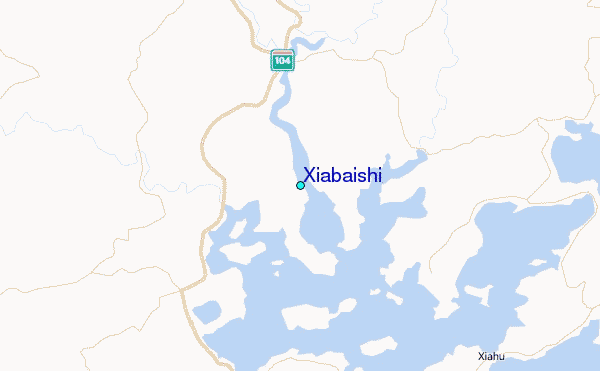Xiabaishi Tide Station Location Map