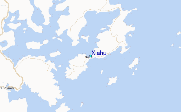 Xiahu Tide Station Location Map