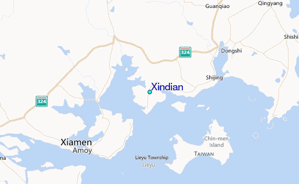 Xindian Tide Station Location Map