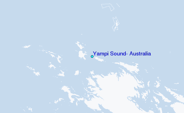 Yampi Sound, Australia Tide Station Location Map