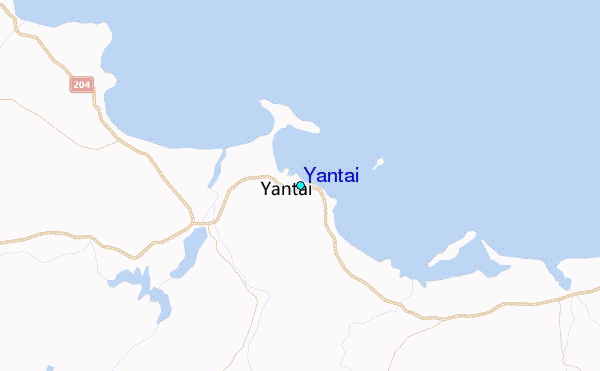 Yantai Tide Station Location Map