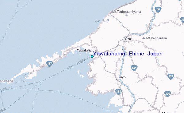 Yawatahama, Ehime, Japan Tide Station Location Map