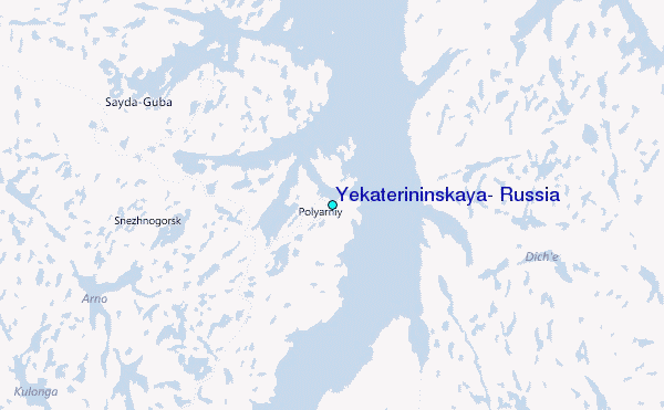 Yekaterininskaya, Russia Tide Station Location Map