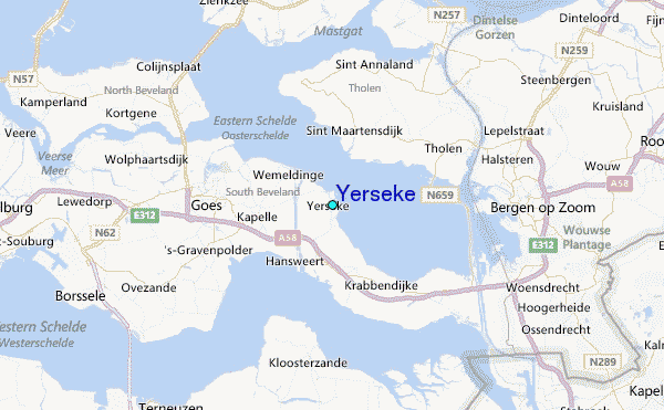 Yerseke Tide Station Location Map