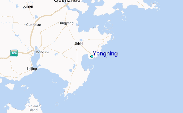 Yongning Tide Station Location Map